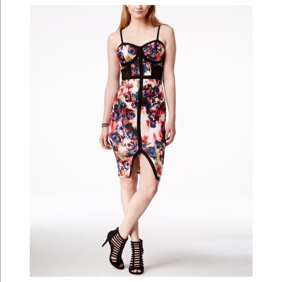 Material Girl Bodycon Print Dress - Picture 2 of 8